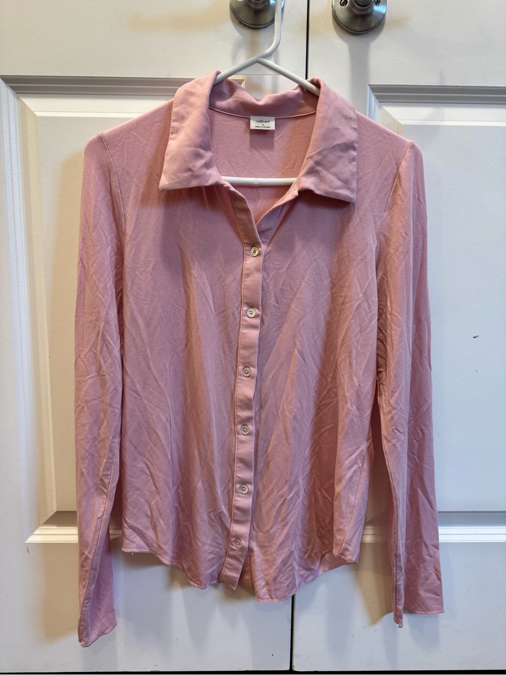 Wilfred Dusty Pink Button-Down Collared Shirt